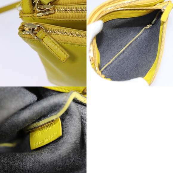 CELINE Trio Large Shoulder Bag Leather Yellow Gold - Picture 13 of 13